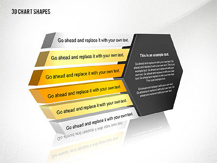 Process and Org 3D Charts Toolbox, PowerPoint Template, 02811, Business Models — PoweredTemplate.com
