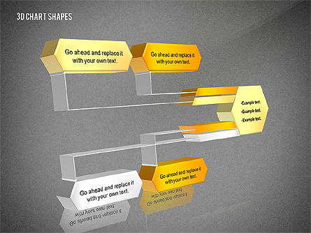 Boîte à outils de diagrammes 3D Process et org, Diapositive 10, 02811, Modèles commerciaux — PoweredTemplate.com