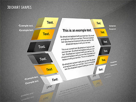 Process and Org 3D Charts Toolbox, Slide 11, 02811, Business Models — PoweredTemplate.com