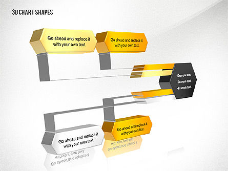 3Dチャートツールボックスのプロセスと組織化, スライド 2, 02811, ビジネスモデル — PoweredTemplate.com