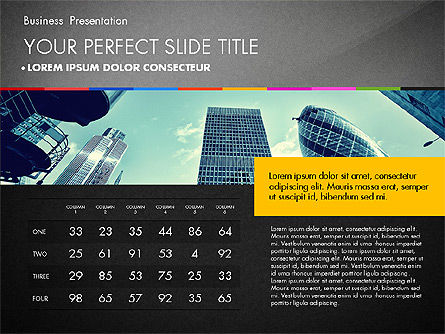 Zakelijke presentatie sjabloon met grafieken, Dia 11, 02812, Presentatie Templates — PoweredTemplate.com