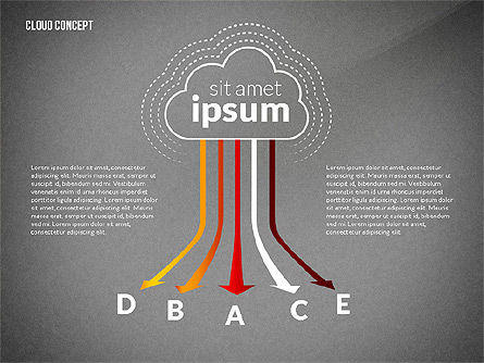 Template Presentasi Proses Layanan Cloud, Slide 10, 02815, Diagram Proses — PoweredTemplate.com
