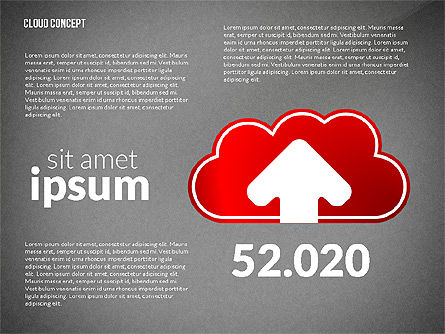 Modèle de présentation des processus de Cloud Services, Diapositive 12, 02815, Schémas de procédés — PoweredTemplate.com
