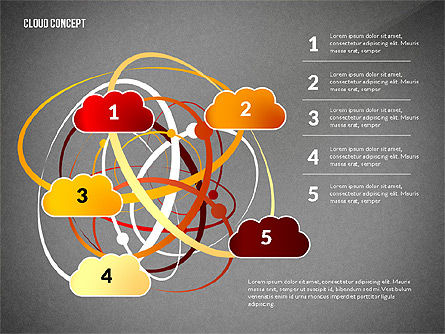 Cloud-Services-Präsentationsvorlage, Folie 13, 02815, Prozessdiagramme — PoweredTemplate.com