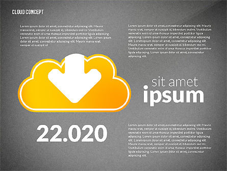 Cloud services proces presentatiesjabloon, Dia 14, 02815, Procesdiagrammen — PoweredTemplate.com
