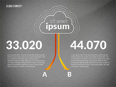 Template Presentasi Proses Layanan Cloud, Slide 15, 02815, Diagram Proses — PoweredTemplate.com