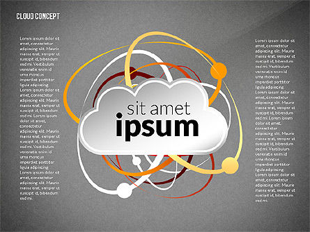 Cloud services proces presentatiesjabloon, Dia 16, 02815, Procesdiagrammen — PoweredTemplate.com