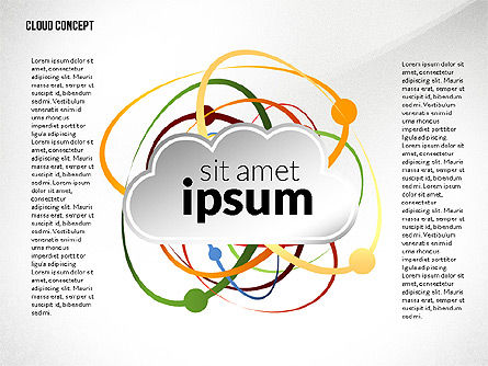 Template Presentasi Proses Layanan Cloud, Slide 8, 02815, Diagram Proses — PoweredTemplate.com