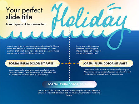 Modèle de présentation de concept de vacances, Modele PowerPoint, 02816, Modèles de présentations — PoweredTemplate.com