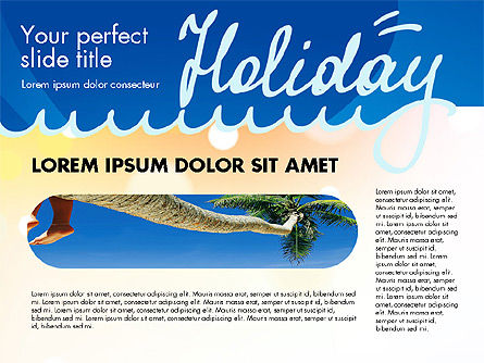 Plantilla de presentación de concepto de vacaciones, Diapositiva 10, 02816, Plantillas de presentación — PoweredTemplate.com