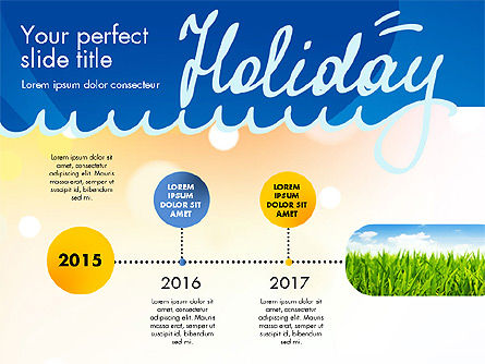 Plantilla de presentación de concepto de vacaciones, Diapositiva 11, 02816, Plantillas de presentación — PoweredTemplate.com