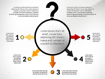Concept de présentation de questions réponses solutions, Diapositive 5, 02818, Schémas de procédés — PoweredTemplate.com