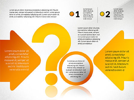 질문 답변 솔루션 프레젠테이션 개념, 슬라이드 7, 02818, 프로세스 도표 — PoweredTemplate.com