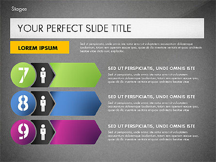 Stages Presentation Concept, Slide 14, 02819, Stage Diagrams — PoweredTemplate.com