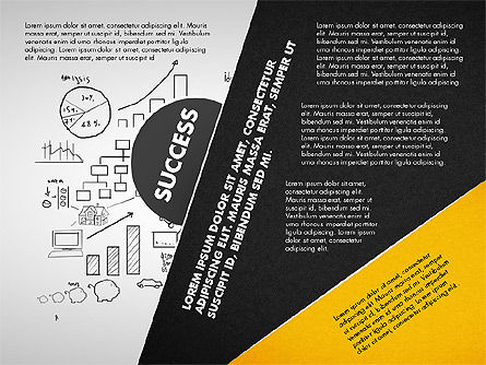Concept de présentation de l'exécution de la stratégie de réussite, Diapositive 6, 02820, Schémas d'étapes — PoweredTemplate.com