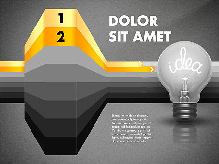 Pilihan Dan Tahapan Ide, Slide 10, 02821, Diagram Panggung — PoweredTemplate.com