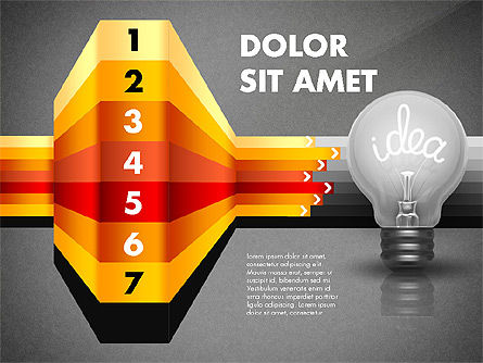 Pilihan Dan Tahapan Ide, Slide 15, 02821, Diagram Panggung — PoweredTemplate.com
