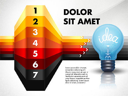 Pilihan Dan Tahapan Ide, Slide 7, 02821, Diagram Panggung — PoweredTemplate.com