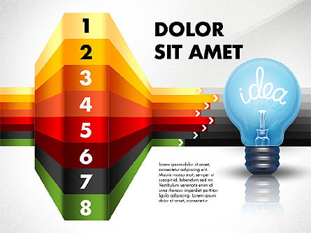 Pilihan Dan Tahapan Ide, Slide 8, 02821, Diagram Panggung — PoweredTemplate.com