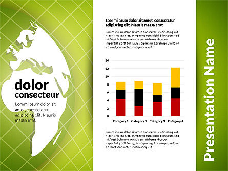 Template Presentasi Ekonomi Global Berbasis Data, Templat PowerPoint, 02826, Bagan dan Diagram berdasarkan Data — PoweredTemplate.com