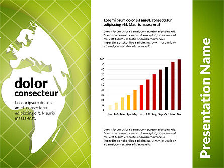 数据驱动的全球经济演示模板, 幻灯片 4, 02826, 数据驱动图和图表 — PoweredTemplate.com