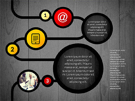 Presentasi Tim Dengan Kotak Teks, Slide 13, 02827, Diagram Panggung — PoweredTemplate.com