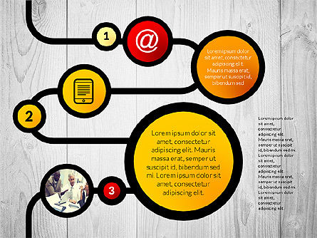 Presentasi Tim Dengan Kotak Teks, Slide 5, 02827, Diagram Panggung — PoweredTemplate.com