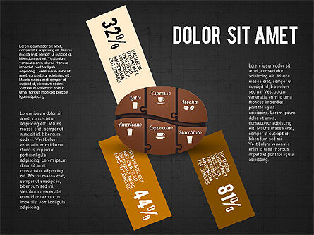 Infographics do feijão de café, Deslizar 11, 02828, Infográficos — PoweredTemplate.com