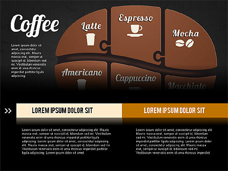 コーヒー豆のインフォグラフィックス, スライド 13, 02828, インフォグラフィック — PoweredTemplate.com