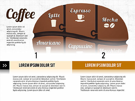 コーヒー豆のインフォグラフィックス, スライド 5, 02828, インフォグラフィック — PoweredTemplate.com