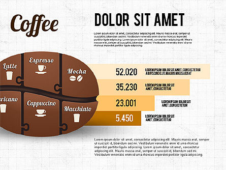 Infographics do feijão de café, Deslizar 6, 02828, Infográficos — PoweredTemplate.com