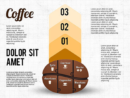 Kaffeebohne Infografiken, Folie 7, 02828, Infografiken — PoweredTemplate.com