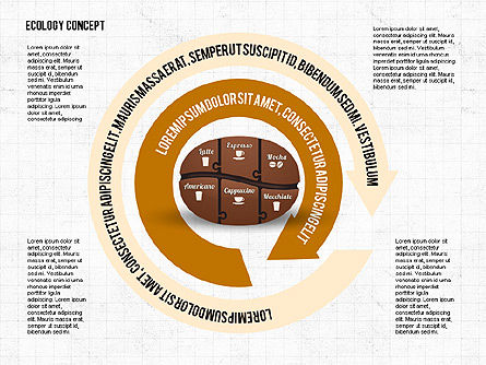 Infografía del grano de café, Diapositiva 8, 02828, Infografías — PoweredTemplate.com