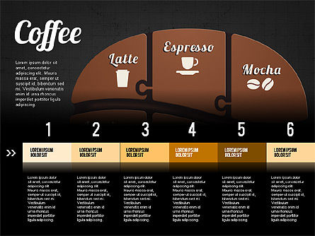 Infographics do feijão de café, Deslizar 9, 02828, Infográficos — PoweredTemplate.com