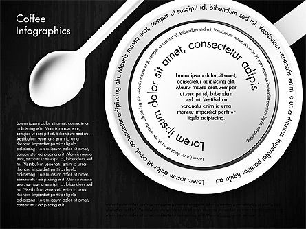 Informações de consumo de café, Deslizar 12, 02834, Infográficos — PoweredTemplate.com