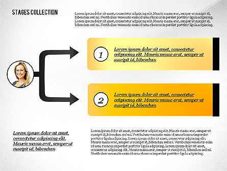 Processo di spedizione e opzioni, Modello PowerPoint, 02835, Diagrammi di Flusso — PoweredTemplate.com