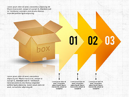 Concepto de opciones de empaque y entrega, Diapositiva 3, 02837, Diagramas de proceso — PoweredTemplate.com