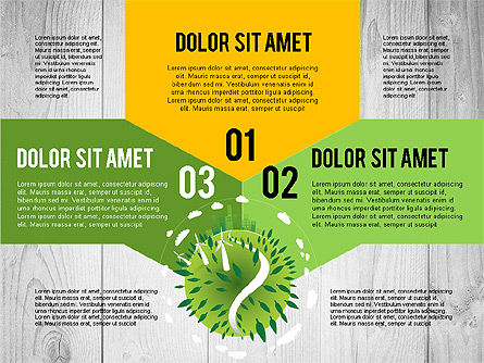 Grüne Planeten Erde Konzept, Folie 5, 02841, Ablaufdiagramme — PoweredTemplate.com