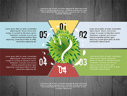 绿色行星地球概念, 幻灯片 9, 02841, 阶段图 — PoweredTemplate.com