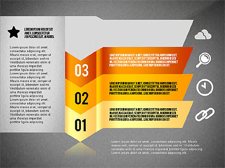 Ikon Pilihan Dan Tahapan, Slide 13, 02845, Diagram Panggung — PoweredTemplate.com