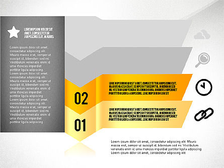 Ikon Pilihan Dan Tahapan, Slide 4, 02845, Diagram Panggung — PoweredTemplate.com
