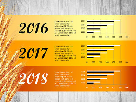 Modèle d'infographie de l'agriculture, Diapositive 3, 02848, Infographies — PoweredTemplate.com