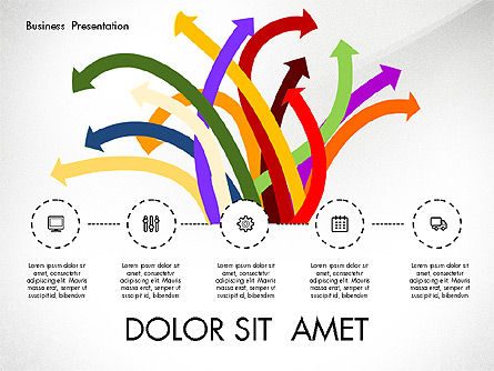 Creative Pitch Deck Presentation Template, 02850, Shapes — PoweredTemplate.com