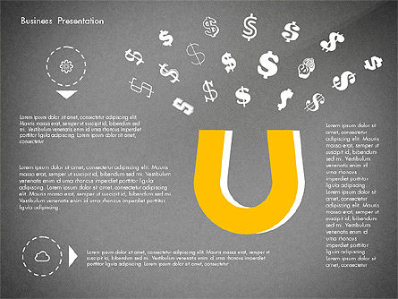 Modello di presentazione creativo del deck pitch, Slide 12, 02850, Forme — PoweredTemplate.com