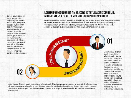Opties en zakenmensen, PowerPoint-sjabloon, 02852, Stage diagrams — PoweredTemplate.com