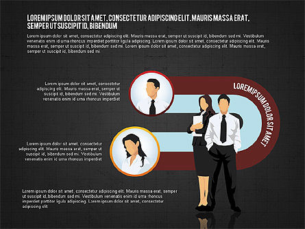 Options et gens d'affaires, Diapositive 15, 02852, Schémas d'étapes — PoweredTemplate.com