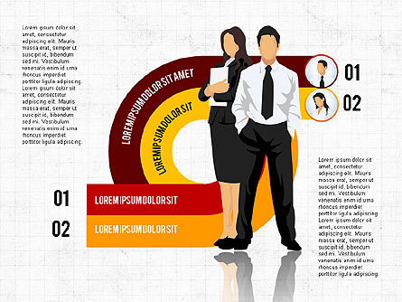 Opzioni e uomini d'affari, Slide 2, 02852, Diagrammi Palco — PoweredTemplate.com