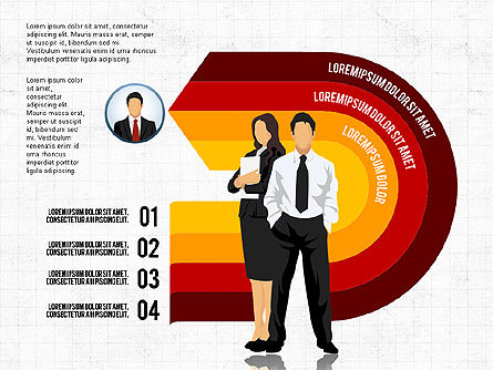 Opties en zakenmensen, Dia 3, 02852, Stage diagrams — PoweredTemplate.com