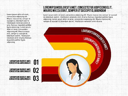 Opciones y gente de negocios, Diapositiva 5, 02852, Diagramas de la etapa — PoweredTemplate.com