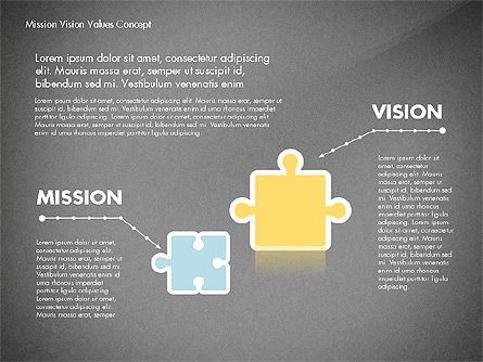 Missie visie en kernwaarden begrip, Dia 14, 02854, Businessmodellen — PoweredTemplate.com